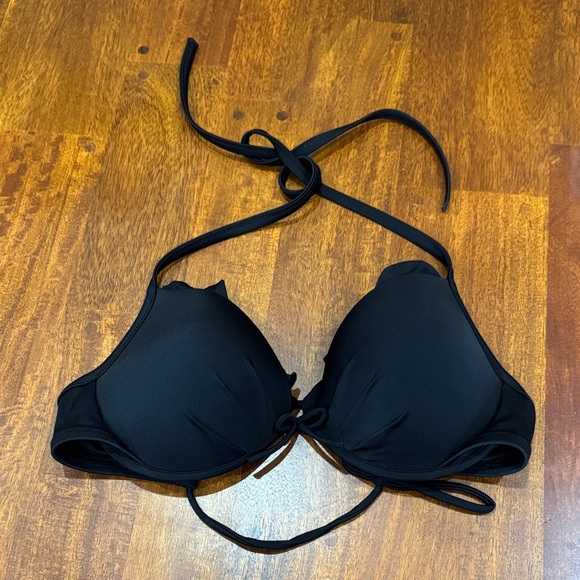Victorias Secret Sexy Push-Up Black Halter Bikini Top size 36C - Picture 3 of 9